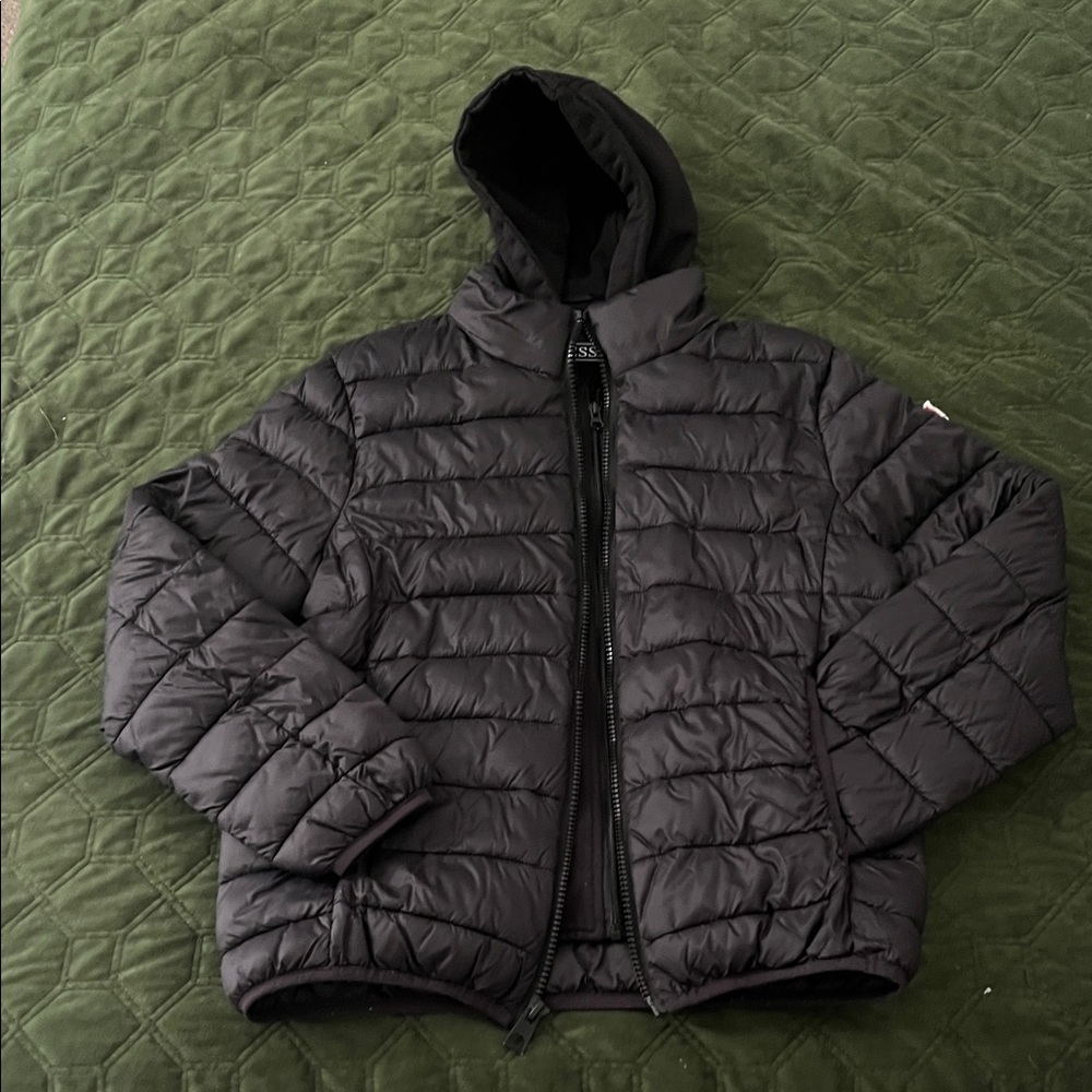 Double Zipper Guess Puffer